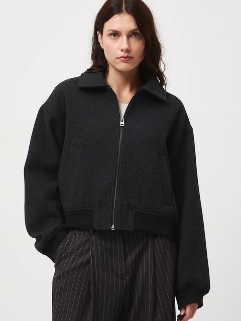 Medicine kurtka bomber damski kolor szary