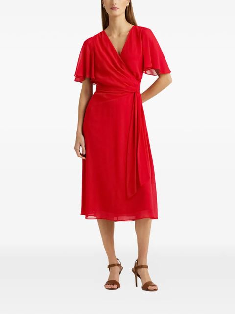 Lauren Ralph Lauren V-neck wrap dress - Red - zdjęcie produktu nr 2