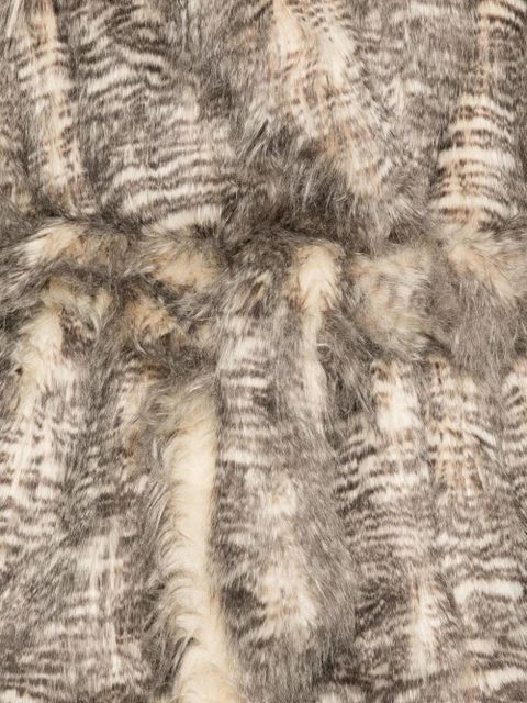 ENTIRE STUDIOS Juno tiger-print faux-fur coat - Neutrals