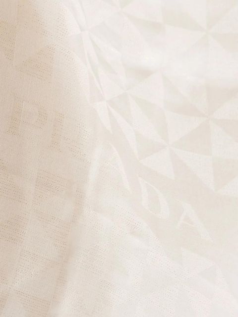 Prada logo-jacquard scarf - Neutrals - zdjęcie produktu nr 2