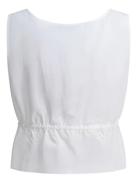 Miu Miu drawstring top - White