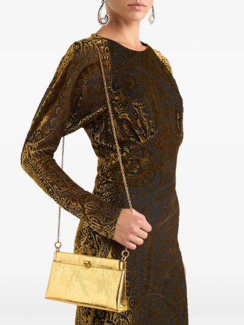 ETRO chain-strap leather shoulder bag - Gold