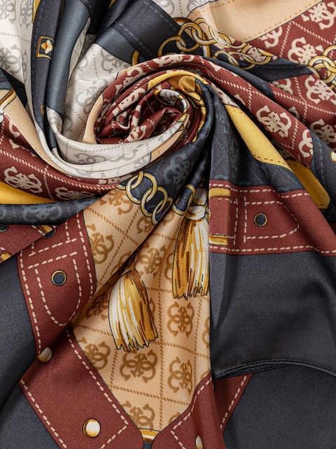 Guess chusta KEFIAH damska kolor granatowy wzorzysta AW5343 POL03 - zdjęcie produktu nr 2