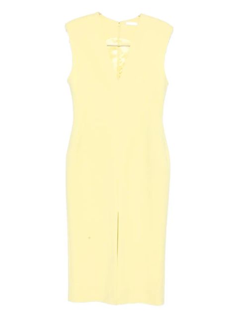 Givenchy V-neck split dress - Yellow