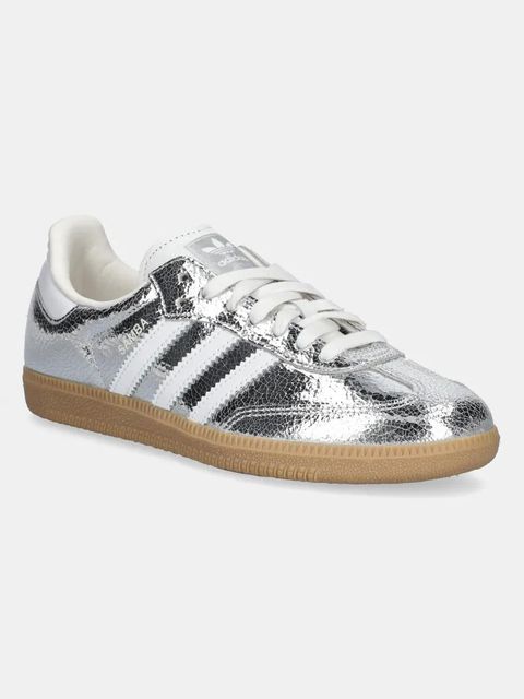 adidas Originals sneakersy skórzane Samba OG damskie kolor srebrny JR0035 - zdjęcie produktu nr 1