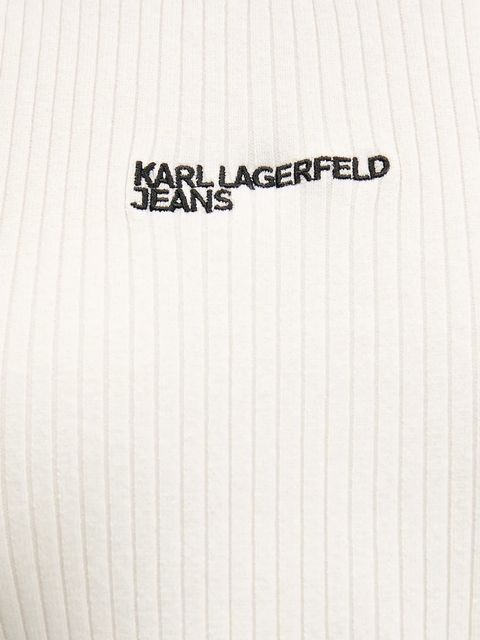Karl Lagerfeld Jeans top kolor beżowy B1W18024
