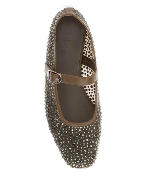 Le Monde Beryl embellished mary jane ballet flats - Grey - zdjęcie produktu nr 2