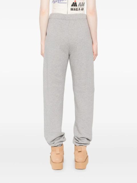 The Attico embroidered-logo track pants - Grey