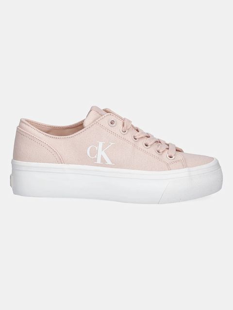 Calvin Klein Jeans tenisówki VULC FLATFORM LOW CV MG damskie kolor różowy YW0YW01763