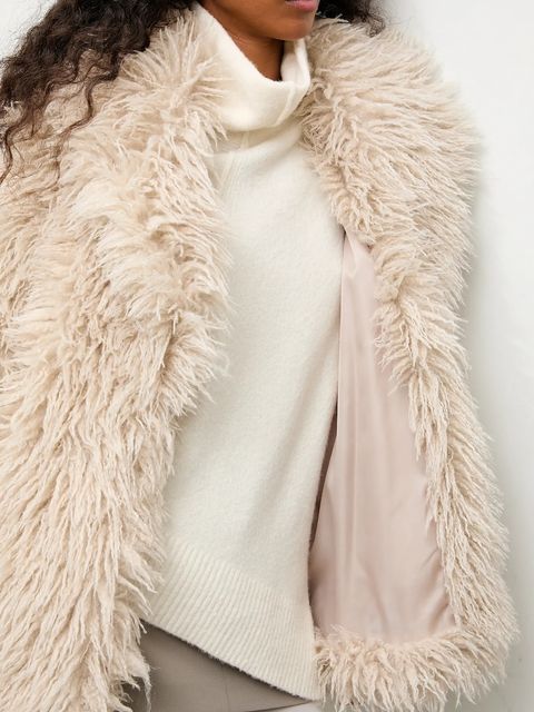 Answear.LAB kurtka kolor beżowy przejściowa