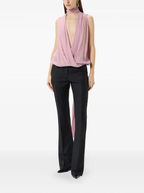 Blumarine scarf-detail wrap blouse - Pink - zdjęcie produktu nr 2