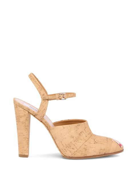 Moschino ankle-strap leather pumps - Neutrals - zdjęcie produktu nr 1
