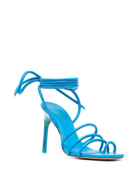 Off-White Plexi 110mm ankle-strap sandals - Blue - zdjęcie produktu nr 2