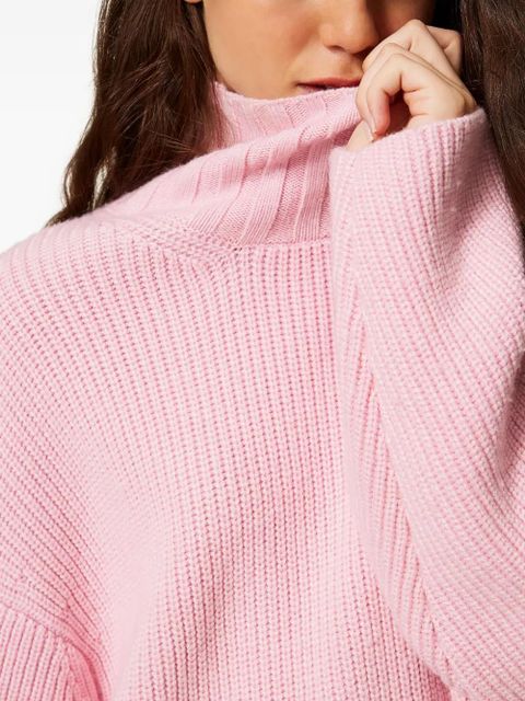 TWINSET ribbed turtleneck sweater - Pink