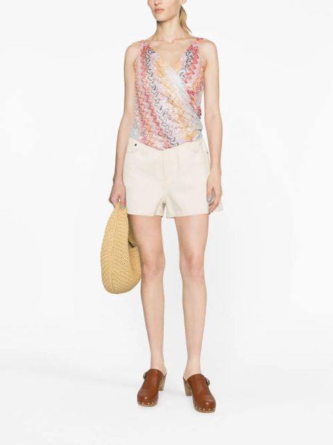 Missoni knot-detail knitted top - Pink
