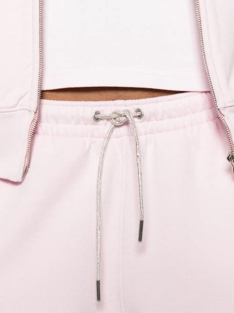 Alexander Wang rhinestone-drawstring track pants - Pink