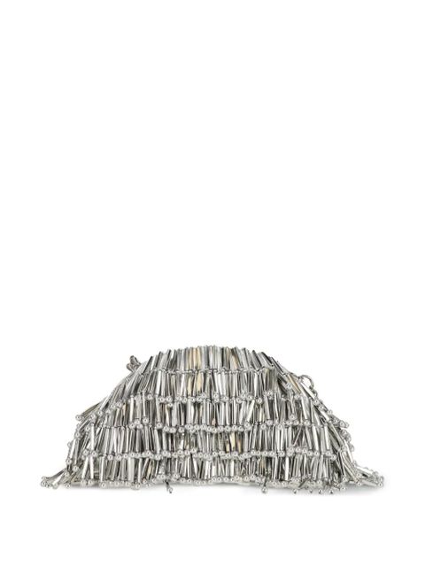 Cult Gaia nano Jaala beaded clutch bag - Silver - zdjęcie produktu nr 2