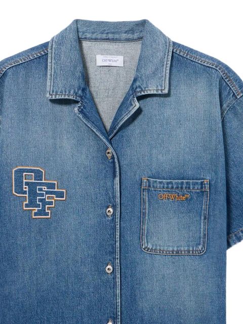 Off-White Royal-patch denim dress - Blue - zdjęcie produktu nr 2