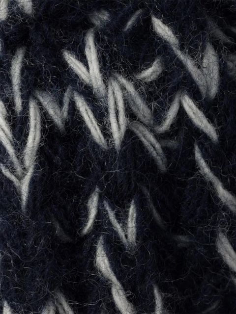 Prada 85mm knitted pumps - Blue