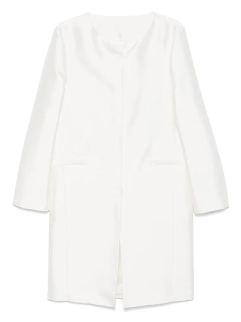 TOTEME collarless silk coat - Neutrals - zdjęcie produktu nr 1