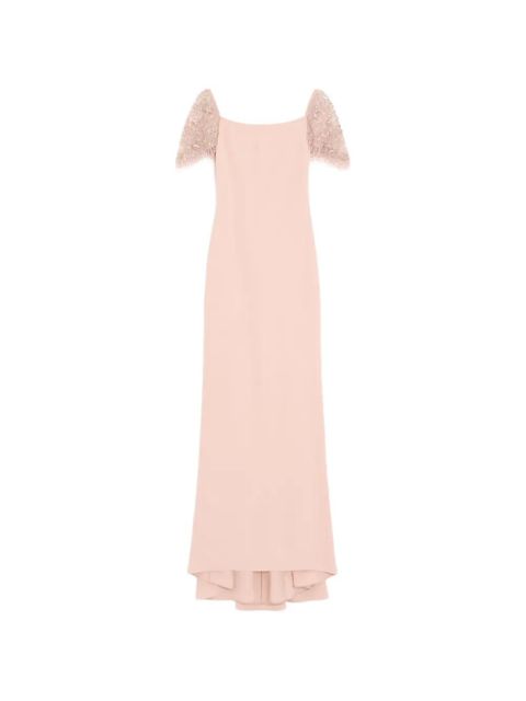 Valentino Garavani embroidered couture cady long dress - Pink - zdjęcie produktu nr 1