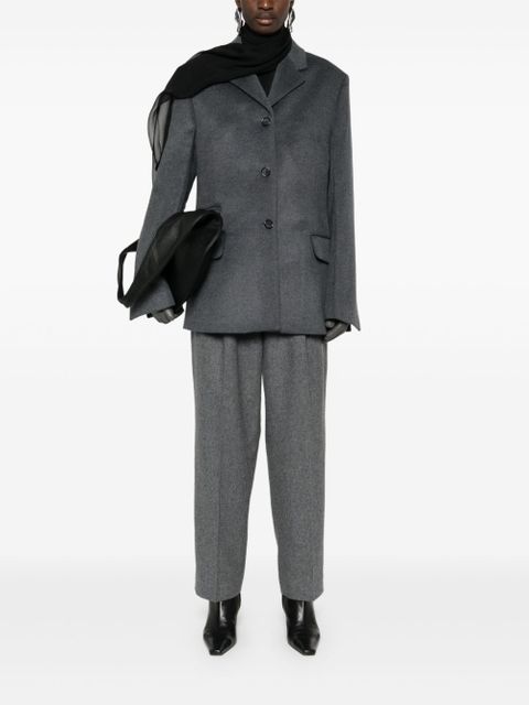 TOTEME double-pleated tailored trousers - Grey