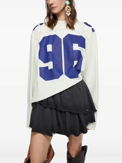 Acne Studios ruffled drawstring mini skirt - Black