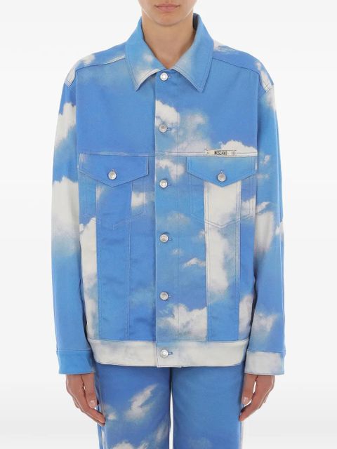 Moschino clouds cotton jacket - Blue - zdjęcie produktu nr 1