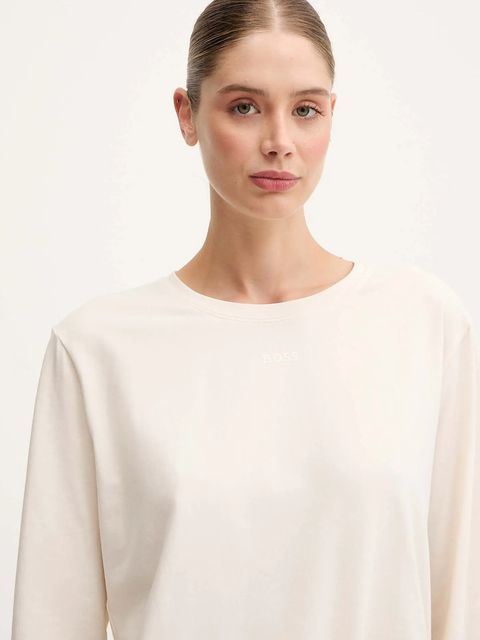 BOSS piżama damska kolor beżowy 50550217