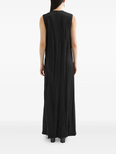 Jil Sander satin maxi dress - Black