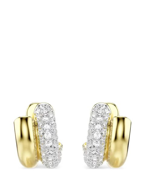 Swarovski Dextera hoop earrings - Gold - zdjęcie produktu nr 2