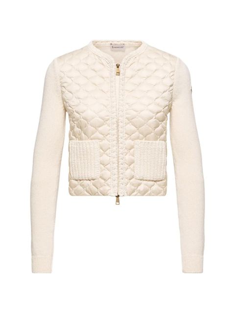 Moncler quilted cardigan - Neutrals - zdjęcie produktu nr 1