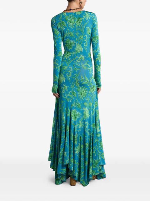 ETRO floral-motif maxi dress - Blue - zdjęcie produktu nr 2