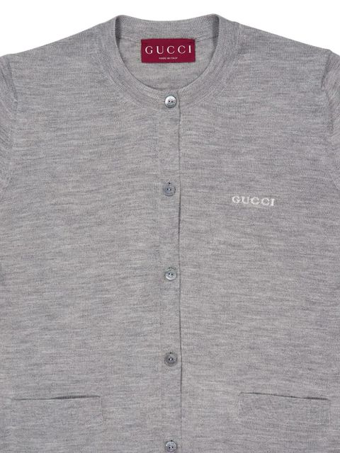 Gucci button-up cardigan - Grey
