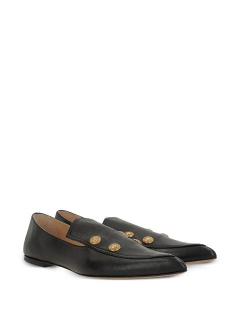Chloé Agnes pointed-toe embellished loafers - Black