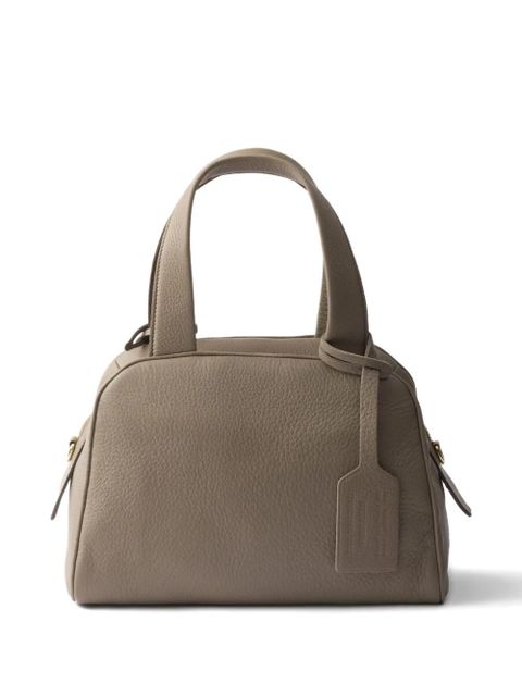 Prada medium leather tote bag - Grey - zdjęcie produktu nr 2