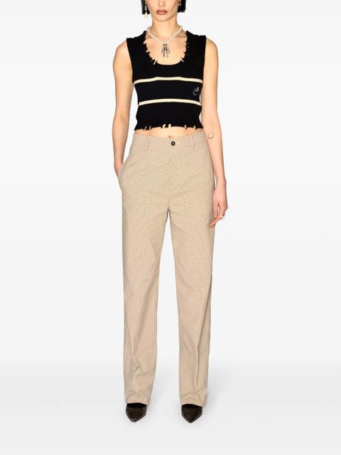 AMBUSH raw-cut knitted top - Black - zdjęcie produktu nr 2