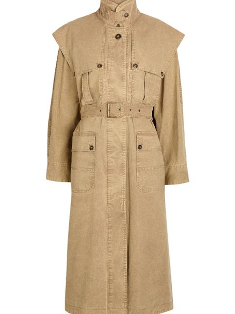 MARANT ÉTOILE belted pocket coat - Neutrals - zdjęcie produktu nr 2