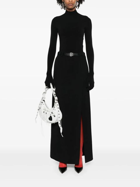 Balenciaga slit tailored maxi skirt - Black - zdjęcie produktu nr 2