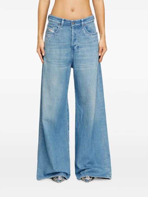 Diesel 1996 D-SIRE-S6 embroidered jeans - Blue