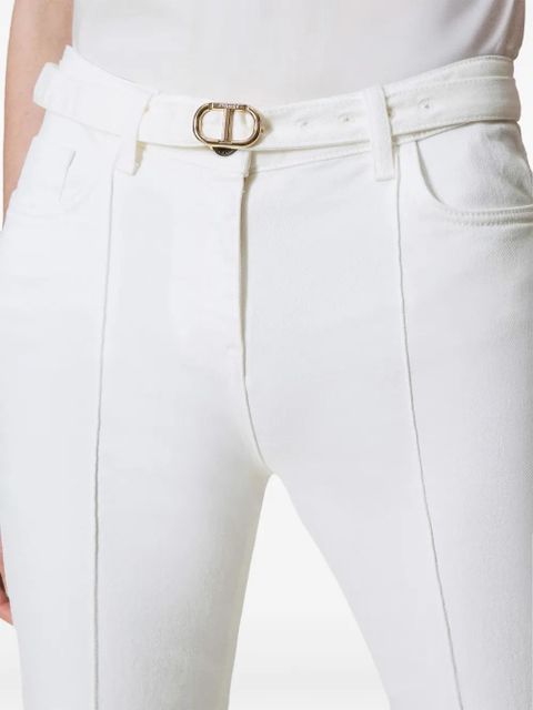 TWINSET belted trousers - White