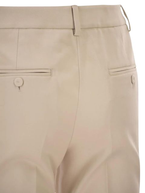 Weekend Max Mara welt-pocket trousers - Neutrals