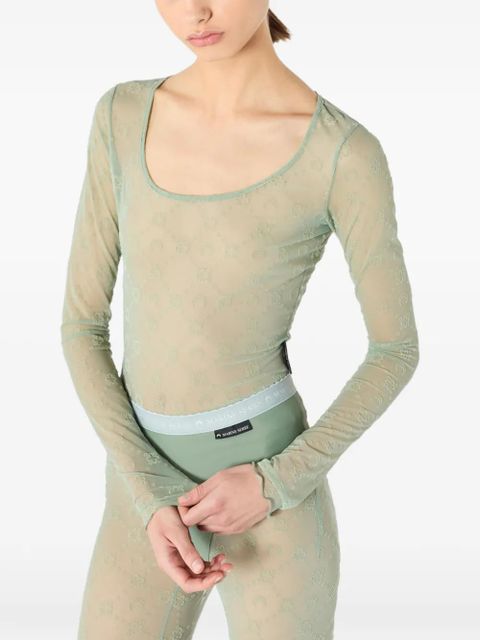 Marine Serre Moonogram T-shirt - Green