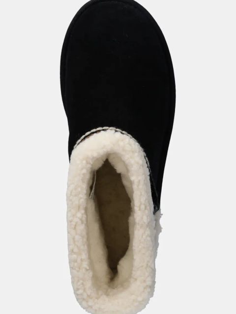 UGG śniegowce zamszowe Classic Mini Atherson kolor czarny 1158281-BLK