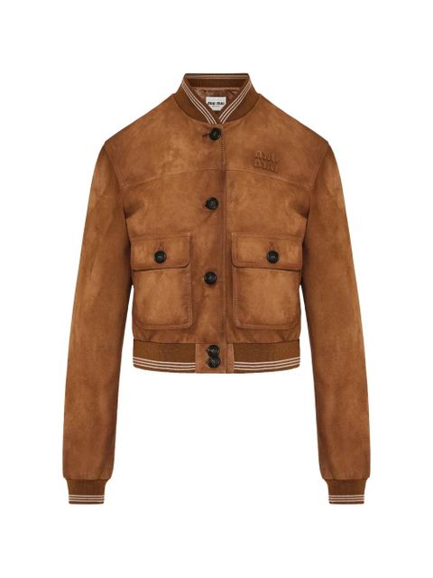 Miu Miu patch pocket jacket - Brown - zdjęcie produktu nr 1