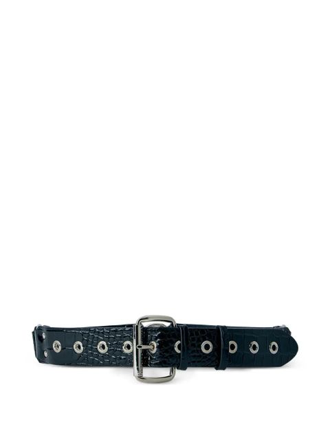 Vivienne Westwood embossed buckle leather belt - Black - zdjęcie produktu nr 2