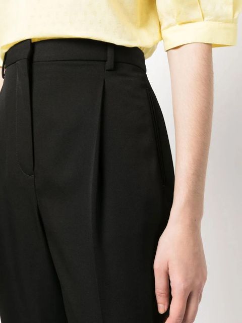 Tory Burch wool twill trousers - Black