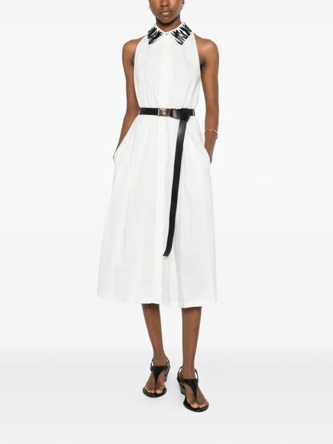 Max Mara bead-embellishment midi dress - White - zdjęcie produktu nr 2