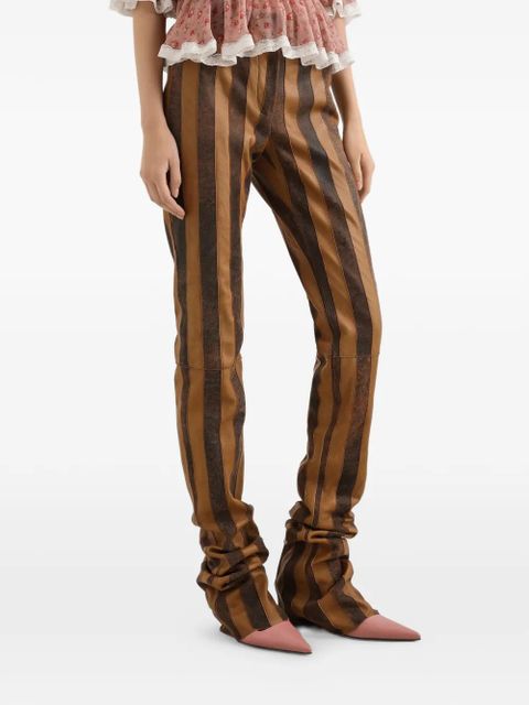 Dolce & Gabbana striped trousers - Brown