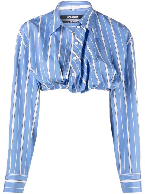 Jacquemus La Chemise Bahia Courte shirt - Blue - zdjęcie produktu nr 1